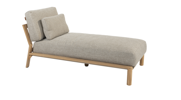 4so Lucas daybed natural teak - afbeelding 2