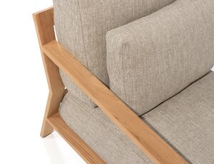 4so Lucas daybed natural teak Showroomverlater - afbeelding 4