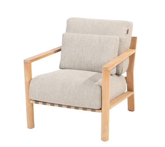 4so Lucas living chair natural teak - afbeelding 1