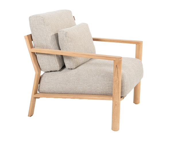 4so Lucas living chair natural teak - afbeelding 5