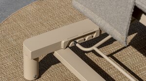 4so Madeira sunbed matt latte incl kussen boucle flat - afbeelding 4