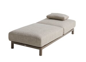 4so Madeira sunbed mocca incl kussen ibiza maroon - afbeelding 2