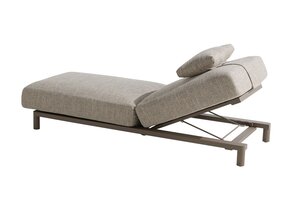 4so Madeira sunbed mocca incl kussen ibiza maroon - afbeelding 3