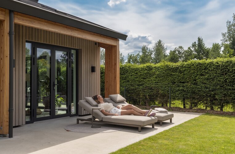 4so Madeira sunbed terre incl kussen ipanema zand en hoofdkussen - afbeelding 5