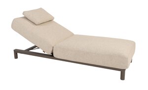 4so Madeira sunbed terre incl kussen ipanema zand en hoofdkussen - afbeelding 1