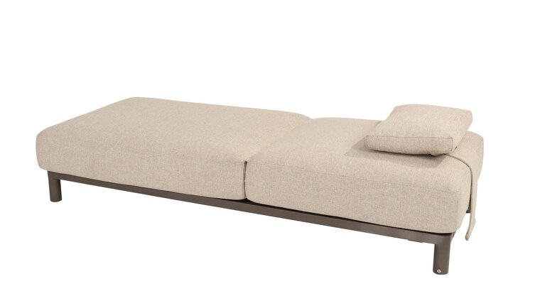 4so Madeira sunbed terre incl kussen ipanema zand en hoofdkussen - afbeelding 3