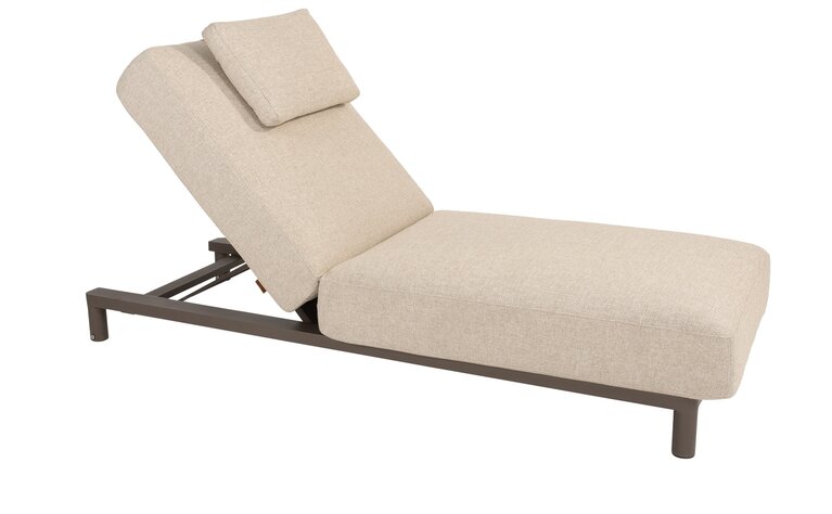 4so Madeira sunbed terre incl kussen ipanema zand showroomverlater - afbeelding 4