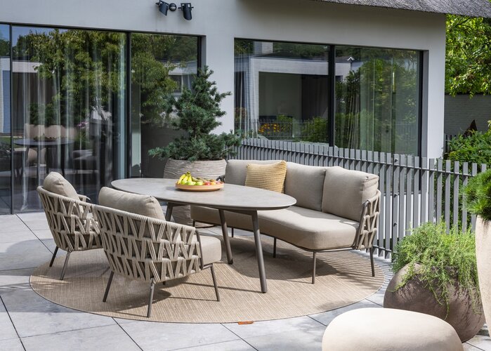 4so Mallorca low dining chair curved terre - afbeelding 5