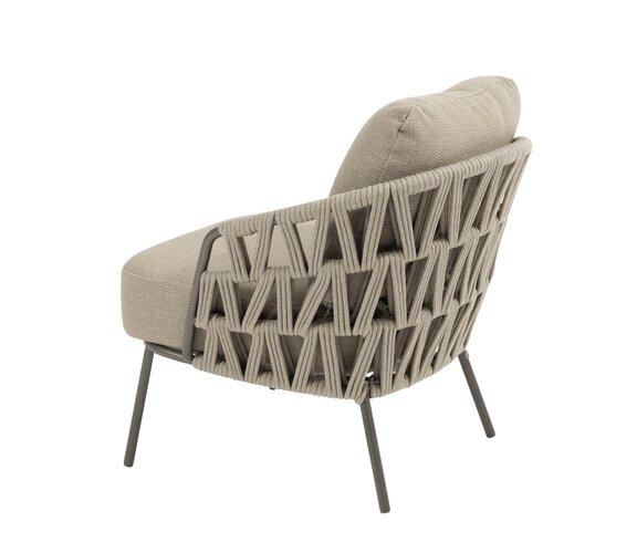 4so Mallorca low dining chair curved terre - afbeelding 3