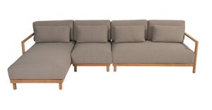 4so Marie 3-delige loungebank natural teak SHOWROOMVERLATER - afbeelding 1