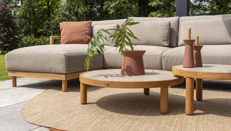 4so Marie 3-delige loungebank natural teak SHOWROOMVERLATER - afbeelding 5