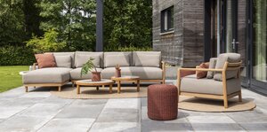 4so Marie 3-delige loungebank natural teak SHOWROOMVERLATER - afbeelding 5
