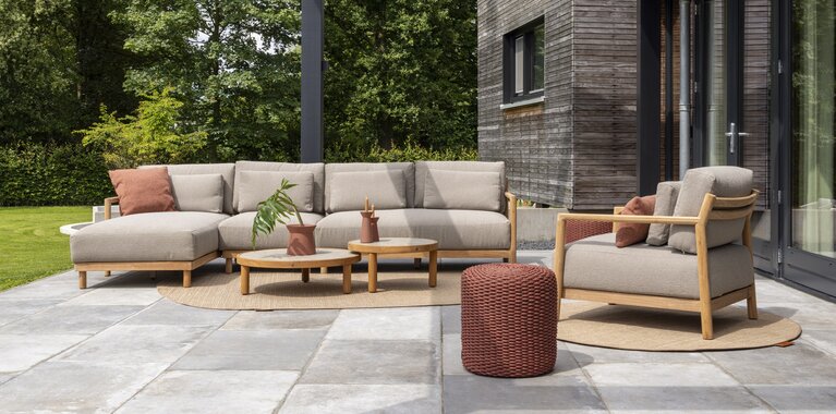 4so Marie 3-delige loungeset - finn table natural teak - afbeelding 5