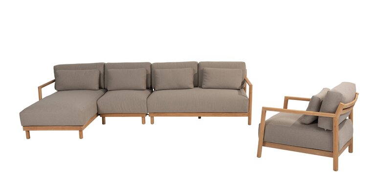 4so Marie 4-delige loungeset natural teak