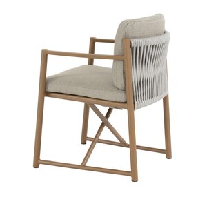 4so Marina dining chair rope - frame amber - afbeelding 4