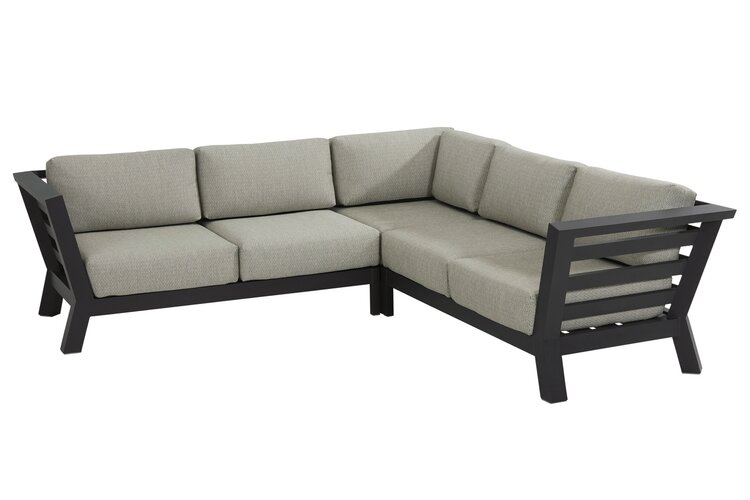 4so Meteoro loungeset antraciet 250x250 cm excl tafel