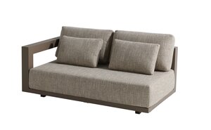 4so Metropolitan hoekloungeset open left  mocca 354x256cm cm excl tafel - afbeelding 2