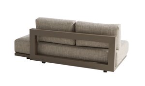 4so Metropolitan hoekloungeset open left  mocca 354x256cm cm excl tafel - afbeelding 5