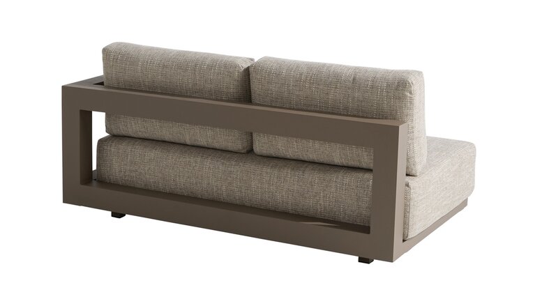 4so Metropolitan hoekloungeset open right mocca 354x256cm cm excl tafel - afbeelding 3