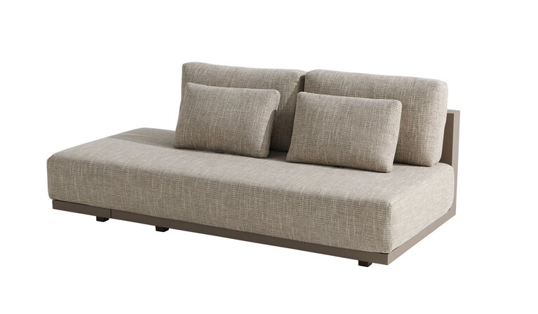 4so Metropolitan hoekloungeset open right mocca 354x256cm cm excl tafel - afbeelding 4