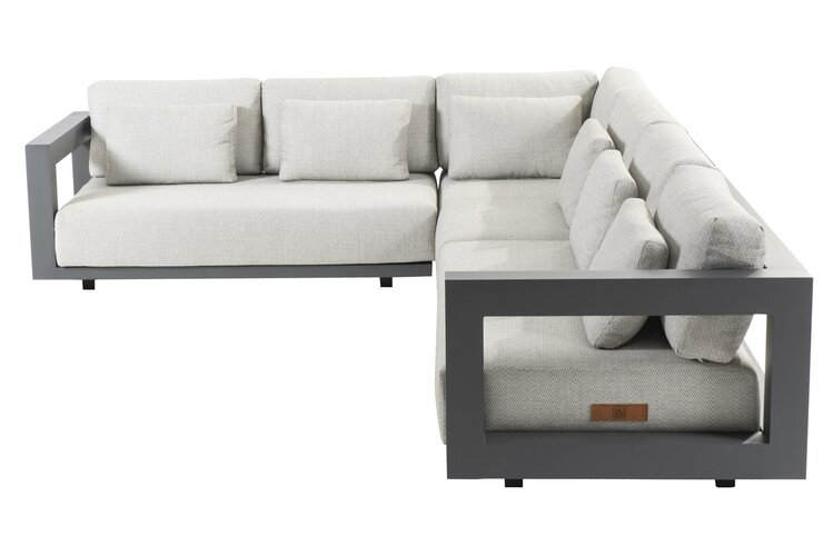 4so Metropolitan loungeset antraciet  319x255cm cm excl tafel - afbeelding 1