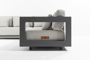 4so Metropolitan loungeset antraciet  319x255cm cm incl tafel - afbeelding 2