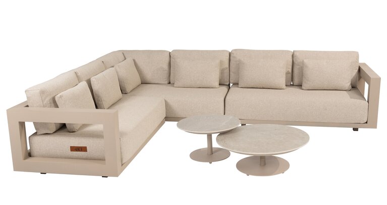 4so Metropolitan loungeset latte 319x255cm cm incl tafels boaz