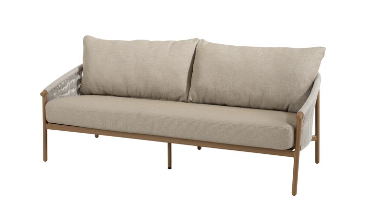 4so Milos 3-delige loungeset rope - frame amber showroomverlater - afbeelding 4