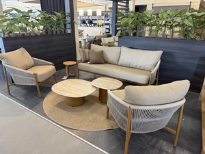 4so Milos 3-delige loungeset rope - frame amber showroomverlater - afbeelding 1