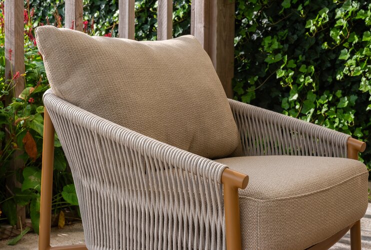 4so Milos 5-delige loungeset rope - frame amber - afbeelding 5