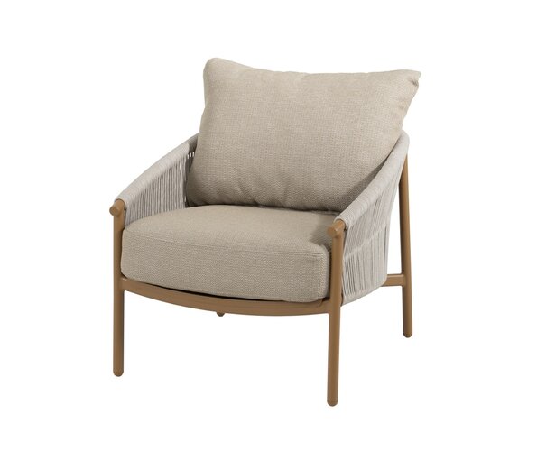 4so Milos loungechair rope - frame amber