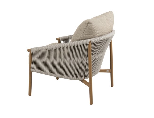 4so Milos loungechair rope - frame amber - afbeelding 2