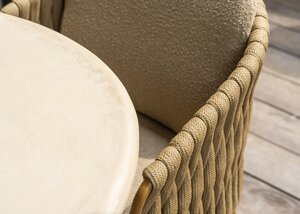 4so Molina 7-delige dining set Mortex ovaal rope - frame amber - afbeelding 6