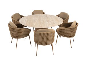 4so Molina dining chair rope - frame amber - afbeelding 11