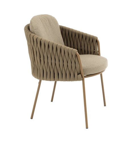 4so Molina dining chair rope - frame amber - afbeelding 2