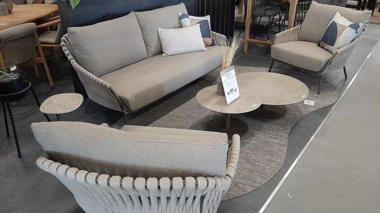4so Montera 3-delige loungeset  alu-rope  terre op=op - afbeelding 2