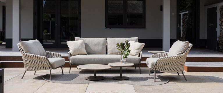 4so Montera 3-delige loungeset  alu-rope  terre showroomverlater - afbeelding 5