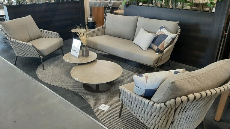 4so Montera 3-delige loungeset  alu-rope  terre showroomverlater