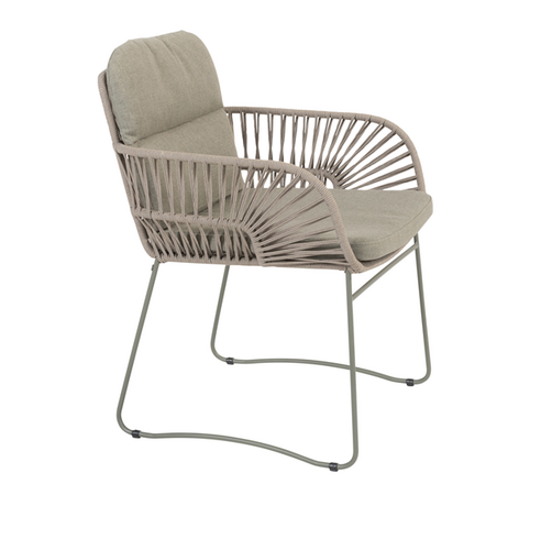 4so Murcia dining tuinstoel rope green