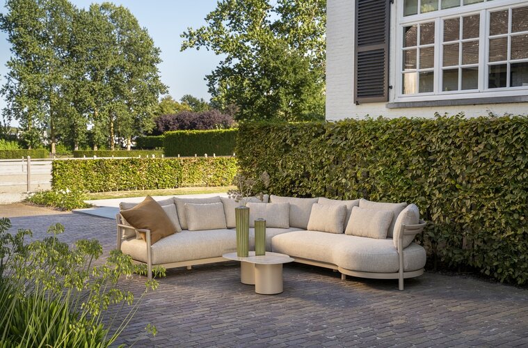 4so Mykonos loungeset latte 311x262cm 6-delig showroomverlater - afbeelding 3