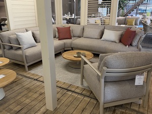 4so Mykonos loungeset latte 311x262cm 6-delig showroomverlater - afbeelding 2