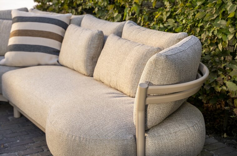 4so Mykonos loungeset latte 311x262cm cm excl tafel showroomverlater - afbeelding 8