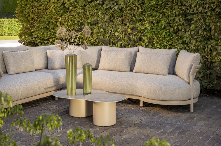 4so Mykonos loungeset latte 311x262cm cm incl Sofie tafels - afbeelding 4