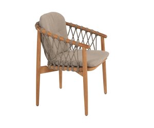 4so Nora dining chair natural teak-rope laatste stoel - afbeelding 4