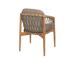 4so Nora dining chair natural teak-rope laatste stoel - afbeelding 3