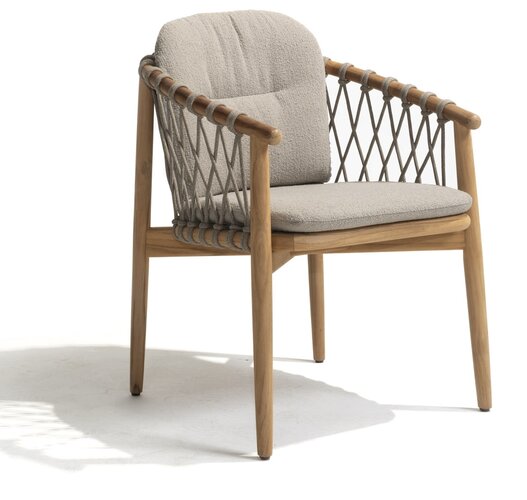 4so Nora dining chair natural teak-rope laatste stoel - afbeelding 6