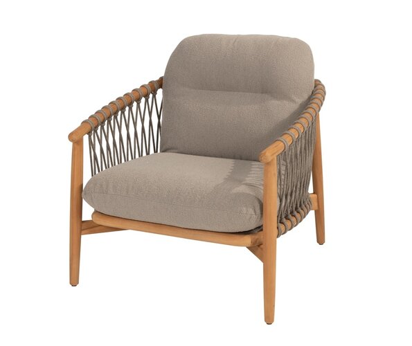 4so Nora living chair natural teak-rope showroomverlater - afbeelding 1