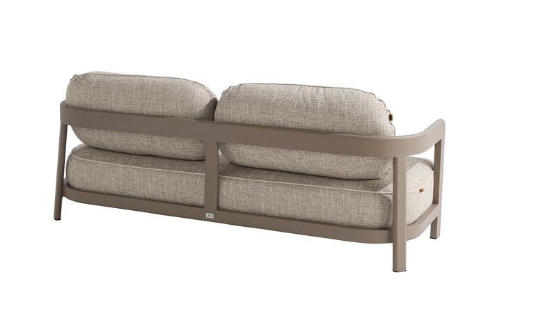 4so Oasis 3-seater bench aluminium mocca - afbeelding 2