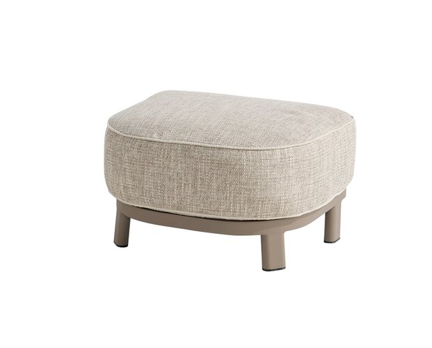 4so Oasis footstool aluminium mocca - afbeelding 1