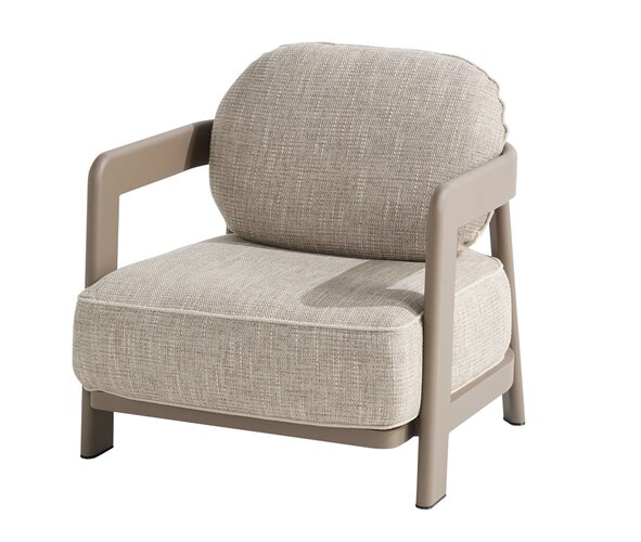 4so Oasis living chair aluminium mocca - afbeelding 1